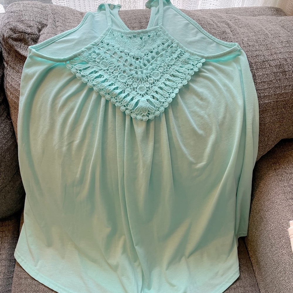 Light Blue tank. Size Small